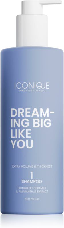 ICONIQUE Professional DREAMING BIG LIKE YOU Volume & Thickness shampoing pour donner du volume pour cheveux doux 500 ml