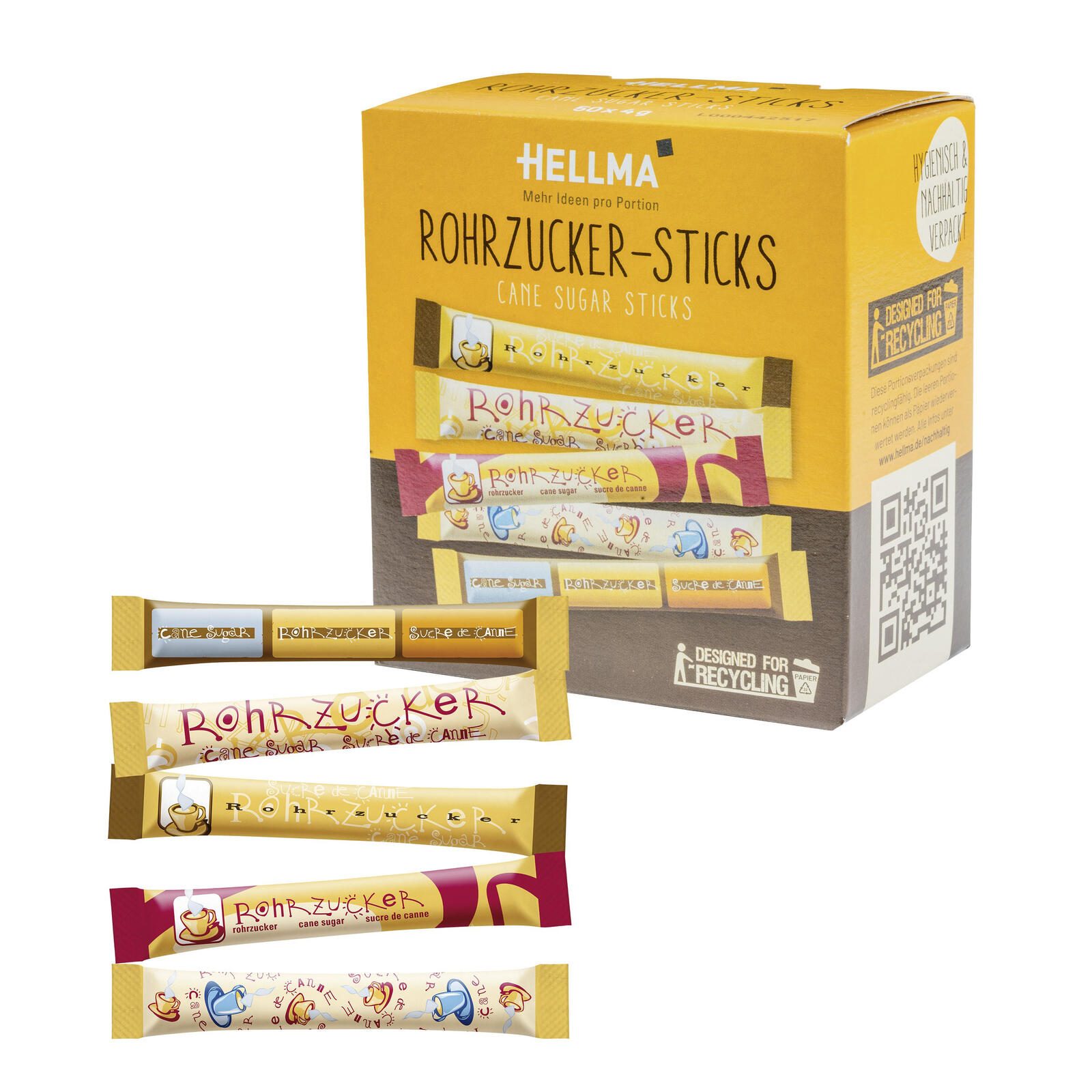 HELLMA Rohrzucker-Sticks 60124610