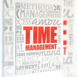 ADINA Notizbuch A4 fester Deckel kariert mit Rand Time Management