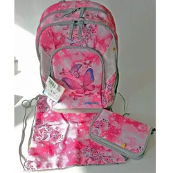 School-Mood Schulrucksackset LOOP Schmetterling, 3-teilig