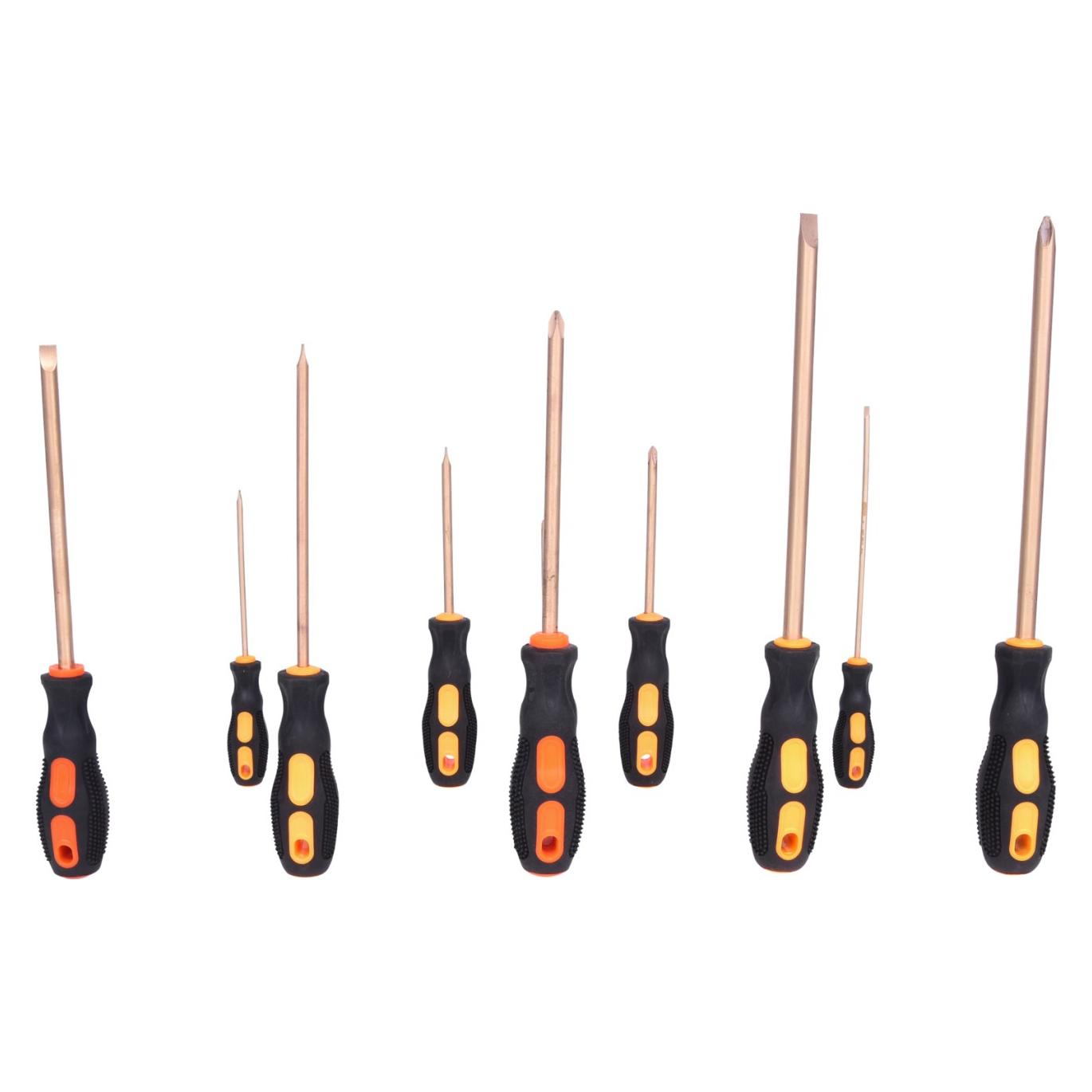 KS Tools BERYLLIUMplus Schraubendreher-Satz, Schlitz, 10 Teile (Schlitz) (962.0807)