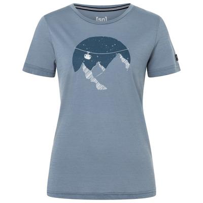 super.natural - Women's Winter Gondola Tee - Merinoshirt Gr S grau