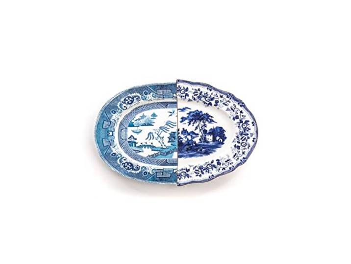 Seletti Tablett aus Porzellan Hybrid-Diomira 37 x 24,8 cm