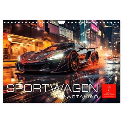 Sportwagen Fantasien (Wandkalender 2027 DIN A4 quer), CALVENDO Monatskalender