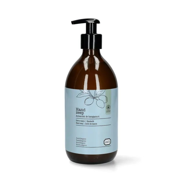 Dille & Kamille Handzeep Amandel & Bergamot in Glazen Fles, 500 ml