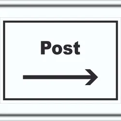 HB-Druck Labor Schild mit Text und Richtungspfeil rechts untersuchen forschen waagerecht A1 (594x841mm)