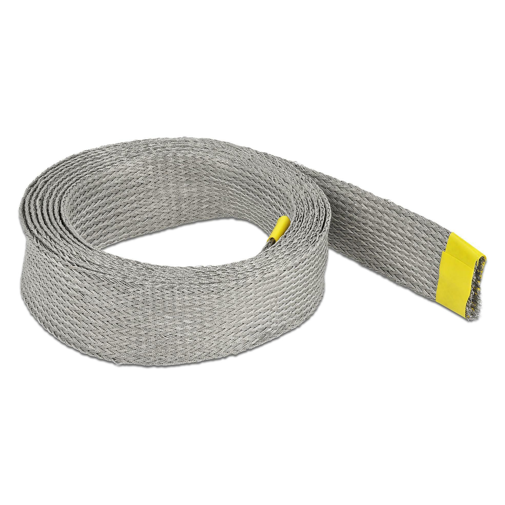 Delock Kabelschlauch zur EMV Abschirmung 2 m x 25 mm Grau (Kabelschlauch, 200 cm) (20790)