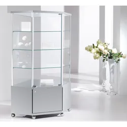 Eckschrank Glasvitrine abschließbar JT-A70M