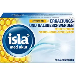 isla med akut Halspastillen Zitrus-Honig-Geschmack