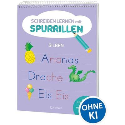 Schreiben lernen mit Spurrillen - Silben, Taschenbuch von , Loewe, 978-3-7432-2674-6