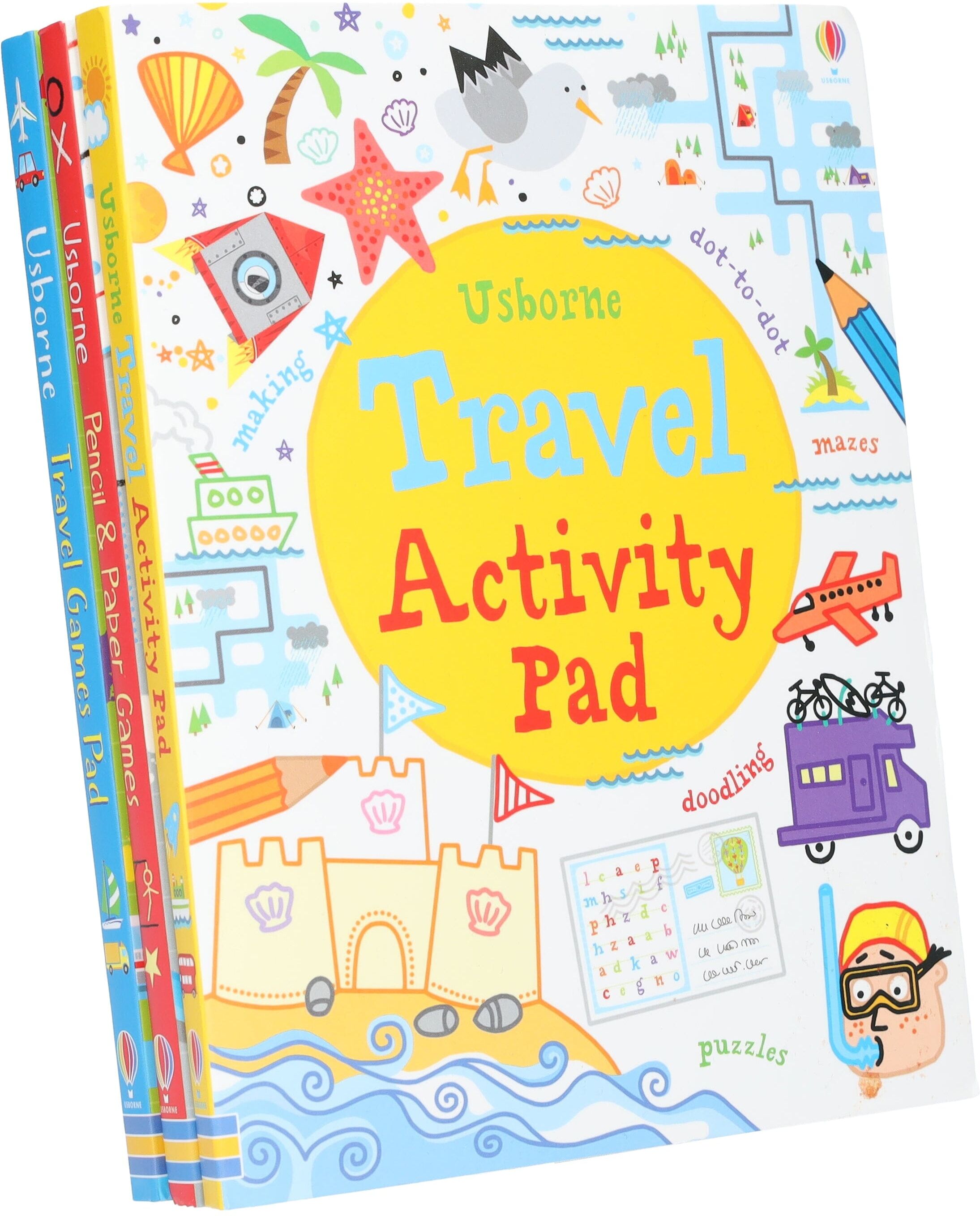Usborne Travel Activity & Games Tear - Off Pads 3 Books Collection Set - Ages 4-9 - Paperback Usborne Publishing Ltd