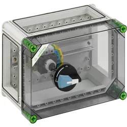 Spelsberg 03210601 Trennschaltergehäuse, Schutzart IP65, Schlagfestigkeit IK08, Schutzklasse II, Bemessungsspannung 690V AC, Bemessungsspannung 400V