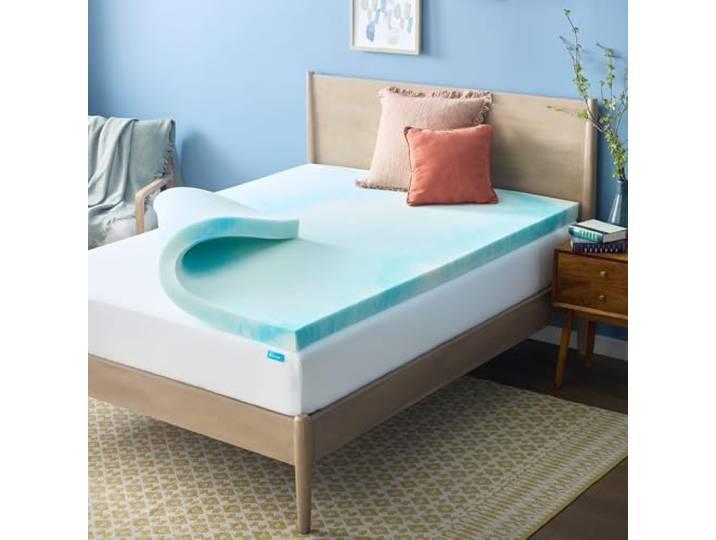 Linenspa Matratzenauflage Gel Swirl Memory Foam Topper, Schaumstoff, Nur Aufsatz, Full