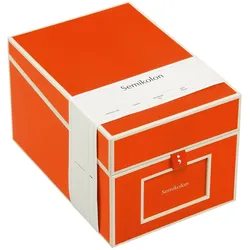 Semikolon, Aufbewahrungsbox, Fotobox Orange (25.60 x 17.70 x 15.70 cm)