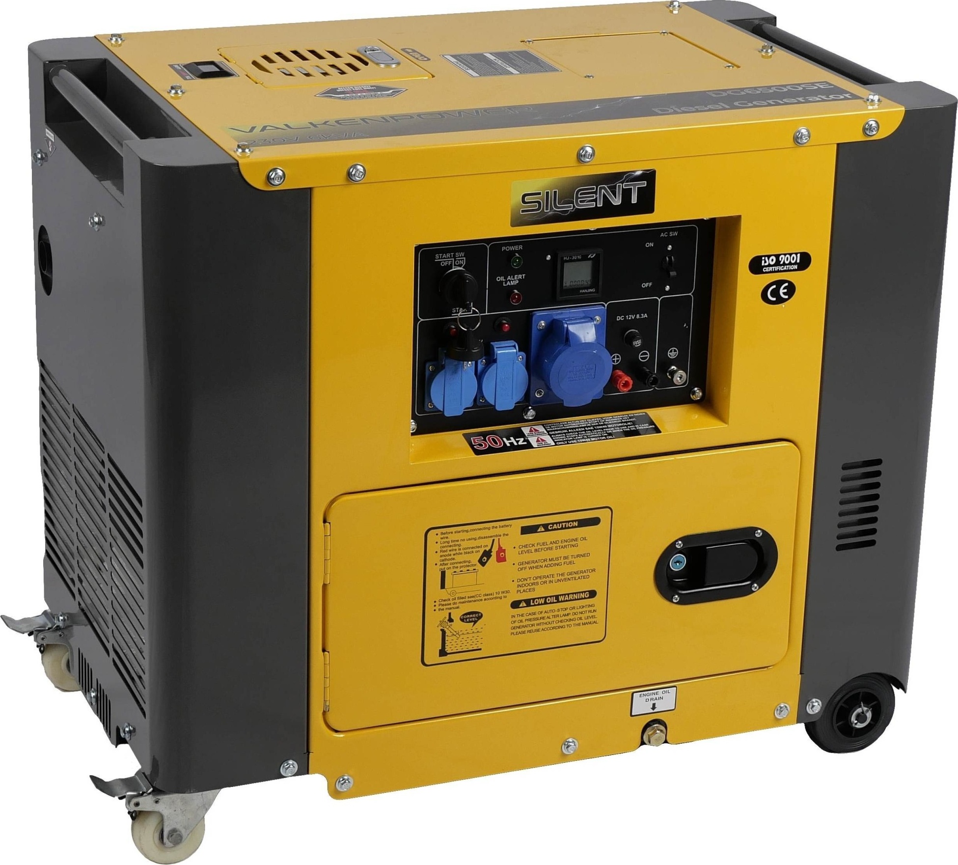 Silent Generator 6kVA 230V 5kW Diesel Stromgenerator Stromerzeugung Notstrom