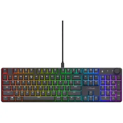 Trust GXT 866 Torix (DE, Kabelgebunden), Tastatur, Schwarz
