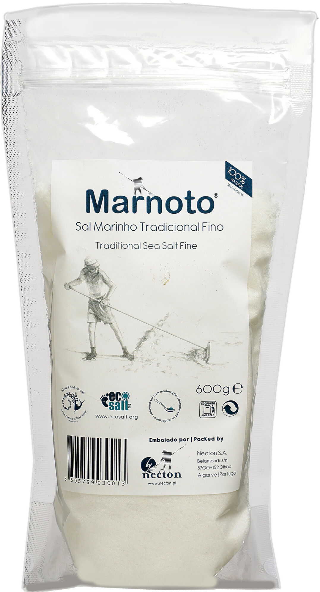 Necton S.A. Marnoto Sal Marinho Tradicional Fino - 600g aus Portugal