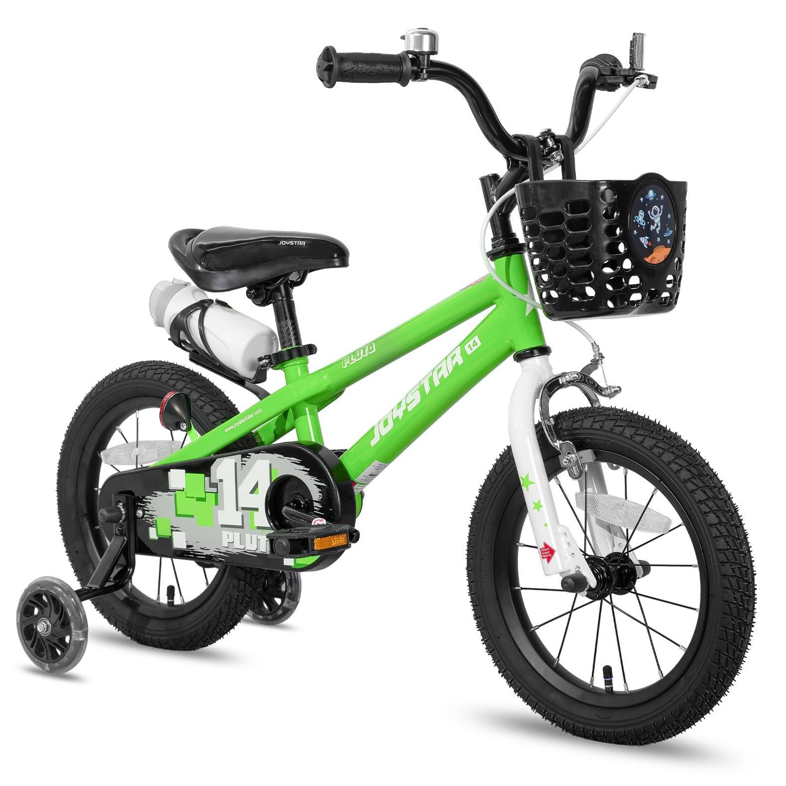 Kinderfahrrad 16 Zoll, Stahlrahmen, Korb & Wasserflasche