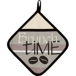 Topflappen Brunch Time 20 x cm Baumwolle Braun