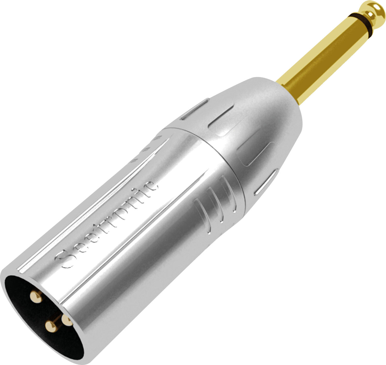 Seetronic Xlr 3p Stecker Auf Klinkenbuchse Mono Stecker Goldkontakte – Silbernes Gehäuse