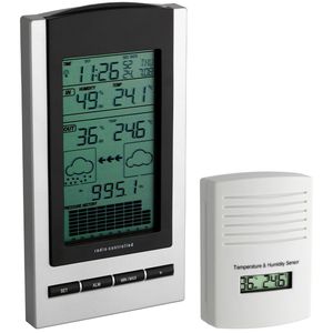 TFA Wetterstation 35.1083.54 GAIA, Funk, digital, mit Außensensor, Wettervorhersage, LC-Display & 5 Messwerten