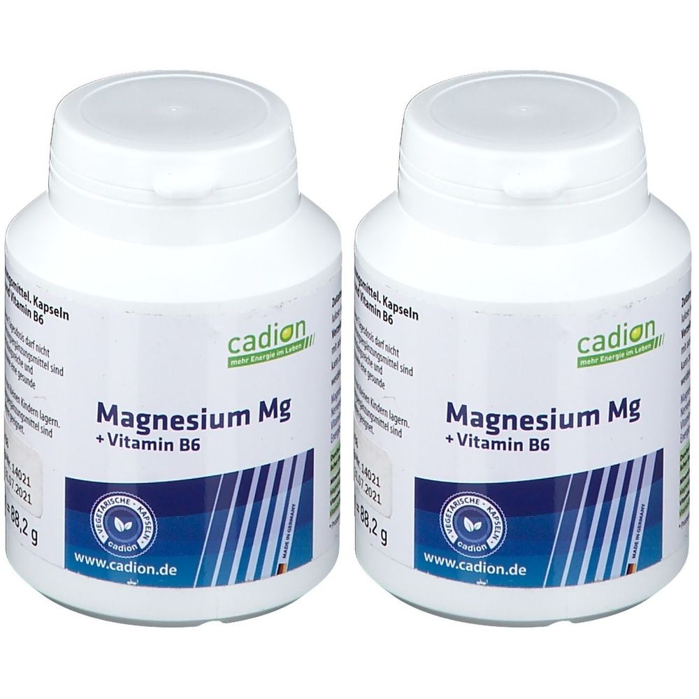 Cadion Magnesium Kapseln+B6 2x 2x90 St Kapseln