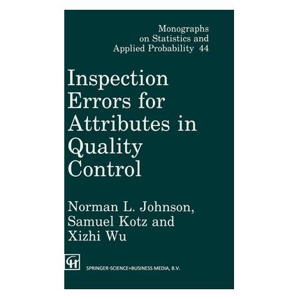 Springer Johnson:Inspection Errors for Attribute (Englisch, Hardcover, Norman Lloyd Johnson, Samuel Kotz, Xizhi Wu) (67738625)