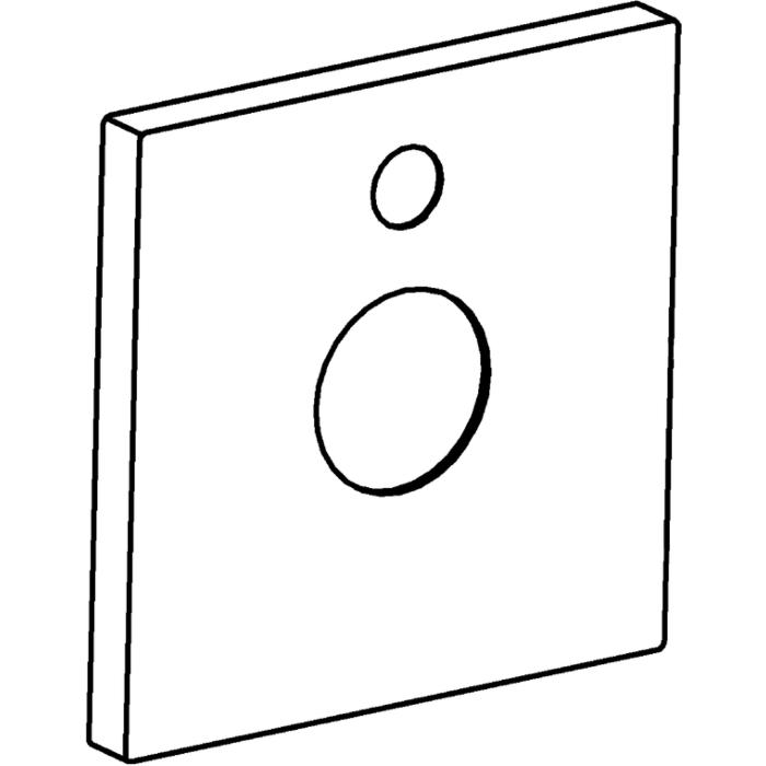 Hansa Rosette Wanne-Brause 59914004 150x150mm