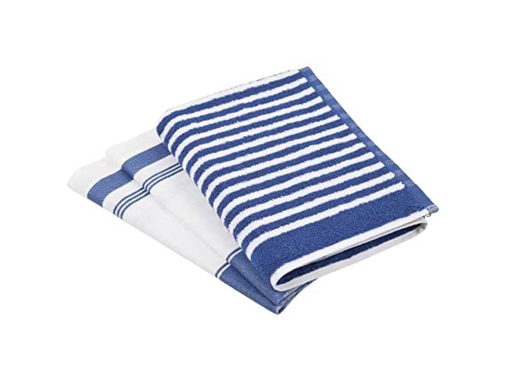 Ross 3er Küchenhandtuch Set 1960+918 blau, 2X Geschirrtuch 50x70 cm + 1x Küchenfrottiertuch 50x50 cm