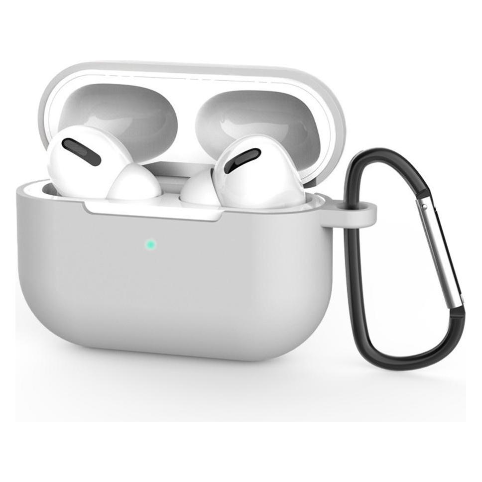 Techsuit - Silicone Case - for AirPods Pro 3, Smooth Ultrathin Material - Light Gray (Kopfhörer Hülle) (61322976)