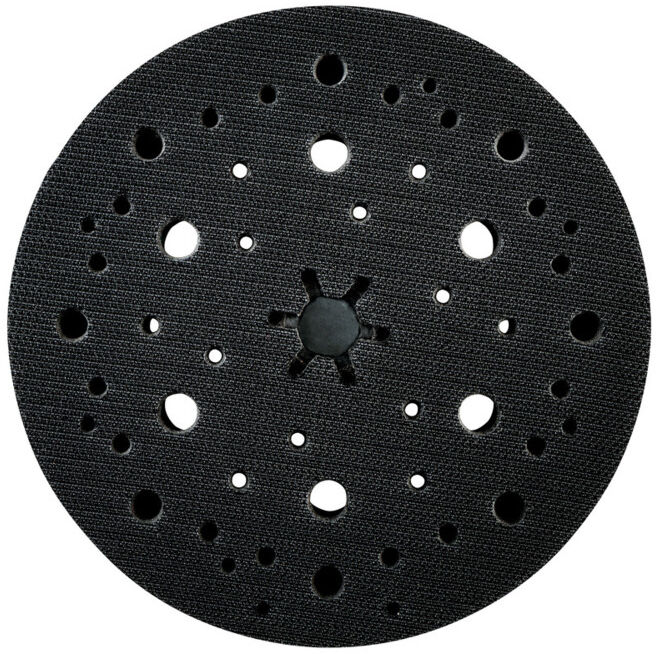 Plateau de ponçage 150 mm, « multi-hole », dureté moyenne, à fixation auto-agrippante metabo (630259000)
