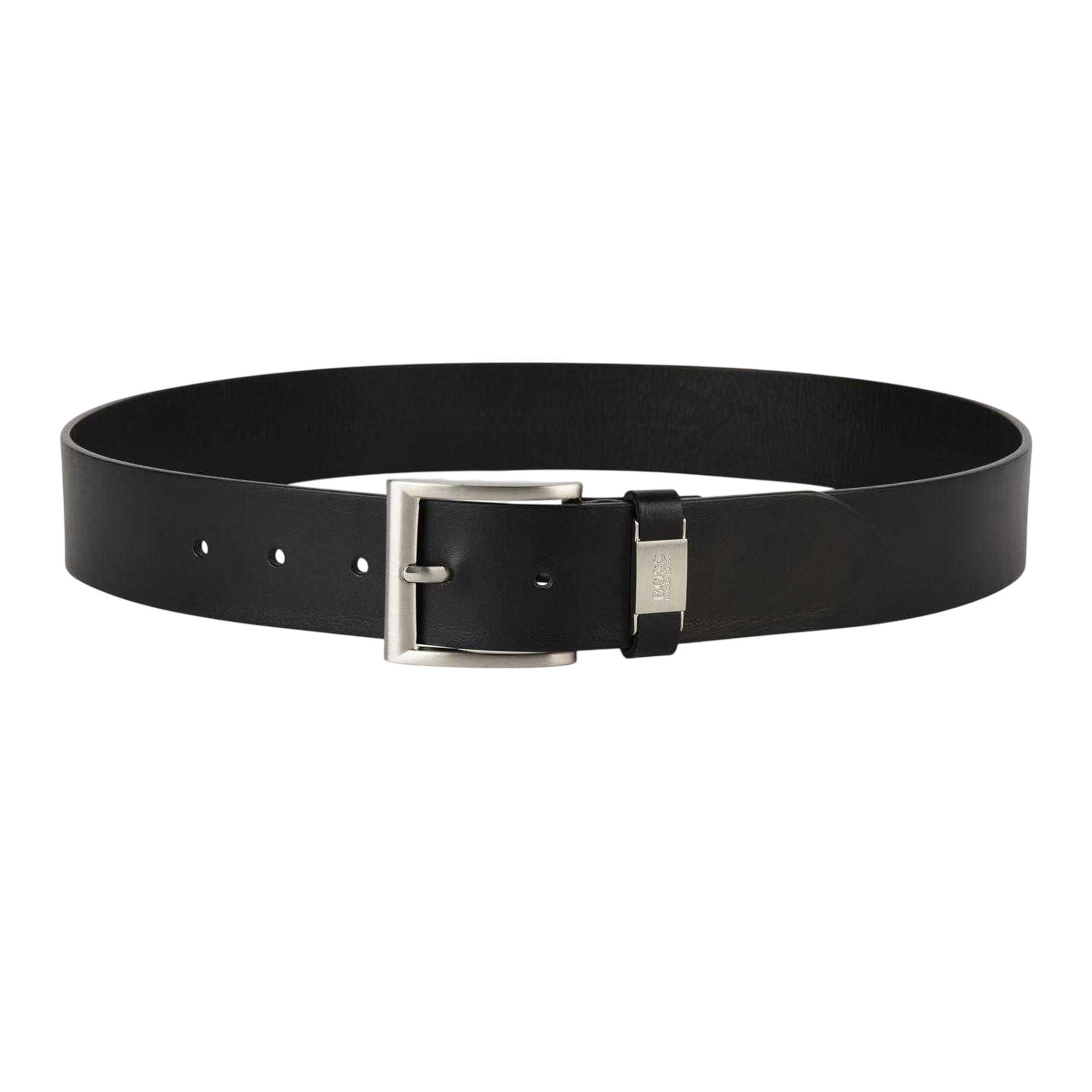 Boss Connio leren riem (Zwart)