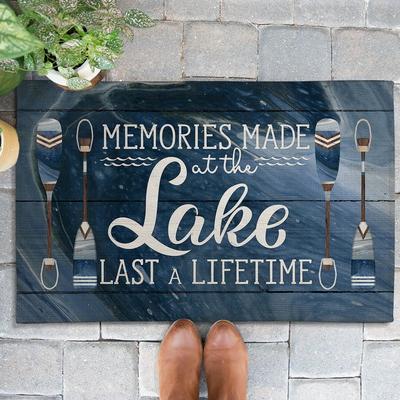 Laural Home Memories At The Lake Outdoor Door Mat