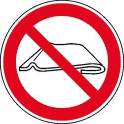 SAFETYMARKING Verbotsschild Nicht falten oder zusammenschieben Folie selbstklebend (Ø) 100 mm DIN 4844-2 1 St. 21.A6278