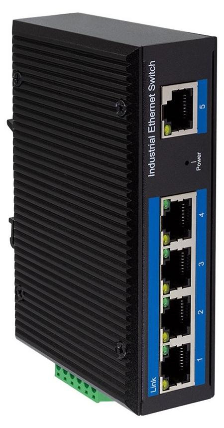 LogiLink Professional NS200 Industriële Fast Ethernet Switch, 5-poorts, onbeheerd