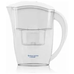 Haeger WJ-24W.004A, Wasserfilterkanne, Transparent, Weiss