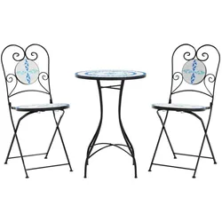 vidaXL, Gartentisch + Balkontisch, Olbelis (Runder Tisch) (50 x 70 cm)