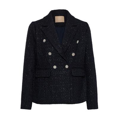 Blusenblazer CULTURE "Damen Blazer CUANNEDORTE", Damen, Gr. 36, schwarz (salute), Obermaterial: 100% Polyester PES., Blazer Blusenblazer