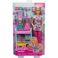 Spielset Kinderärztin Barbie mit 2 Babys und Praxis-Zubehör, Sets