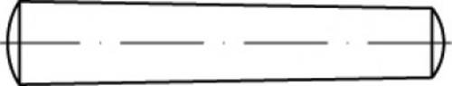 TOOLCRAFT TO-5394180 Kegelstift 10mm Stahl 25St.