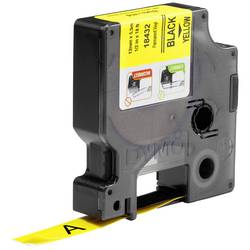 Etiketten DYMO IND RHINO 18432 Vinyl Bandfarbe: Gelb Schriftfarbe:Schwarz 12 mm 5.5 m S0718450