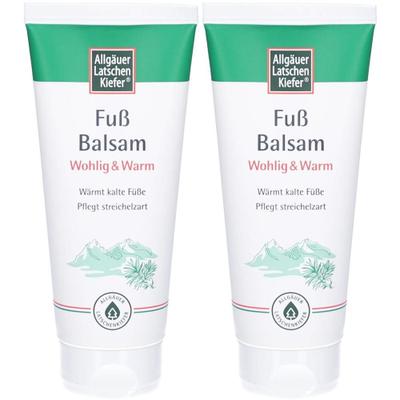 Allgäuer Latschenk. Fuß Balsam wohlig & warm 2x 2x100 ml Creme