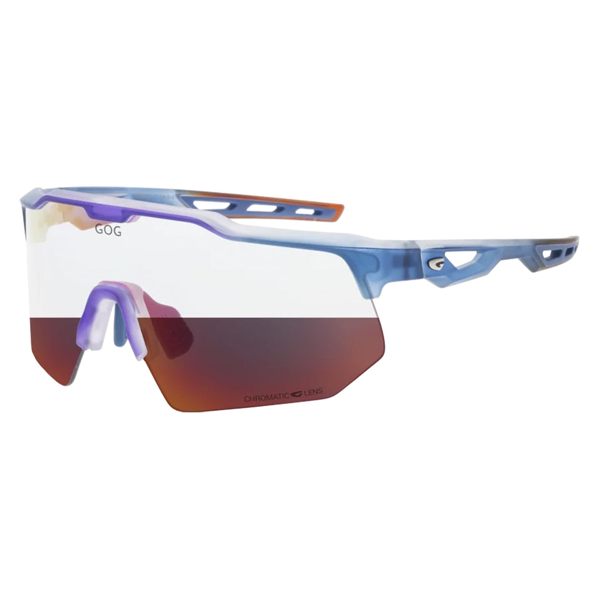 No Name Radfahr-photochromatische Brille GOG Loki - m. c. (Matt Cristal Blau, Red) (672475)