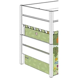 PAIDI Einzelvorhang Allover  Petersilienweg 8 , grün , Maße (cm): B: 87 H: 83,5