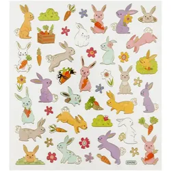 Creativ Company, Osterdeko, Sticker Hase (48x)