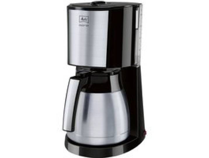 Melitta Cafetière à Filtre Enjoy Top Therm Verseuse Isotherme en Acier Inoxydable 10-15 tasses Noir/Acier Brossé 1000W