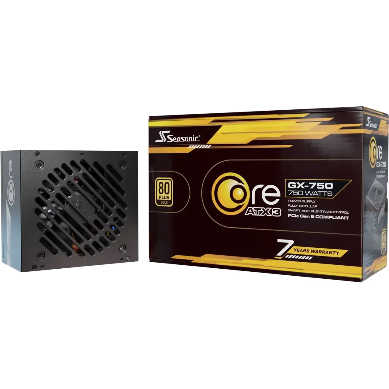 750 Watt Seasonic Core GX-750 Modular 80+ Gold