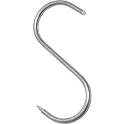 WOLFCUT 10 Stk. S-Haken 80/4 mm einseitig angespitzt