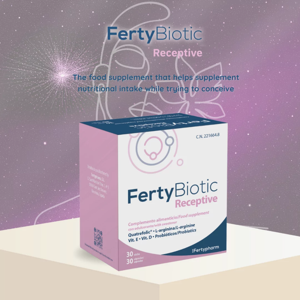 Fertypharm Fertybiotic Complemento alimenticio receptivo para la salud reproductiva 60&nbsp;un.