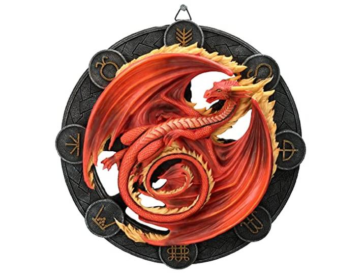 Anne Stokes decoratie muurschildering Beltane Draak 32 cm